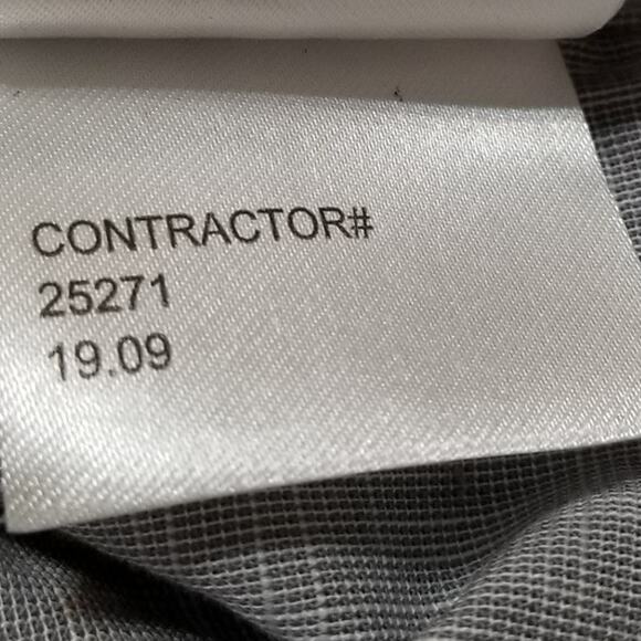 Calvin Klein Men's Gray Shirt Long Sleeve Button Up 100% Cotton Stretch Size L69 - Picture 13 of 13